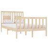 vidaXL Estrutura de cama pequena casal 120x190 cm pinho maciço