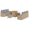 vidaXL Conjunto de Sof&aacute; de Jardim 9 unid. 8-N&uacute;mero de lugares