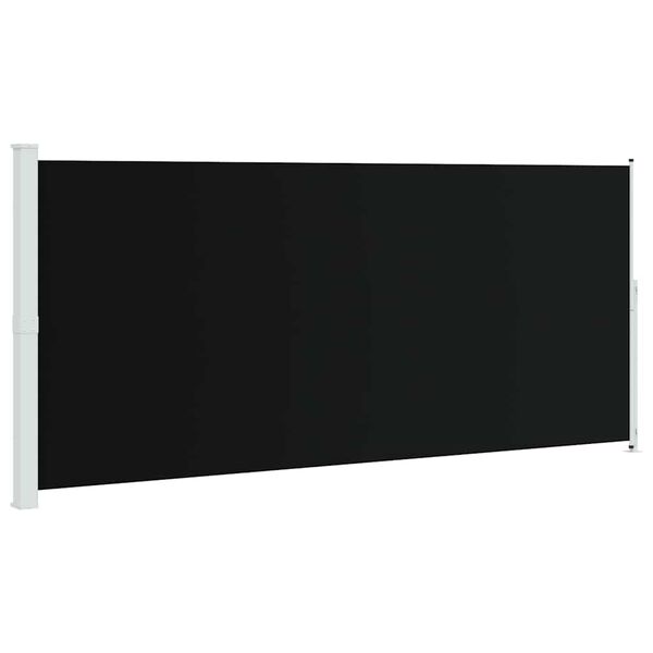 vidaXL Toldo lateral retr&aacute;til para p&aacute;tio 220x500 cm preto