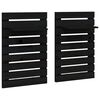 vidaXL Prateleiras de montagem na parede 2 pcs pinho maci&ccedil;o preto