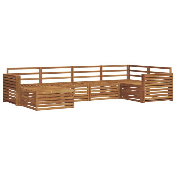 vidaXL Conjunto de Sof&aacute;s para Exterior 6 pcs Natural