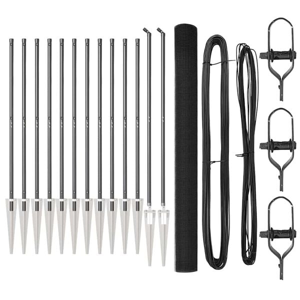 vidaXL Poste de Cerca Cinzeto 25 x 1,5 m (malla de 16 x 16 mm)