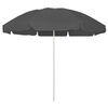 vidaXL Guarda-sol de praia 240 cm antracite