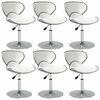 vidaXL Cadeiras de jantar 6 pcs couro artificial branco