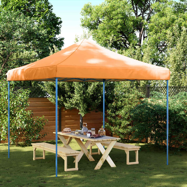 vidaXL Tenda para festas pop-up dobr&aacute;vel 292x292x315 cm laranja