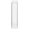 vidaXL Cesto gabi&atilde;o arqueado 100x50x200/220 cm ferro galvanizado