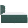 vidaXL Cama com molas/colch&atilde;o 180x200 cm veludo verde-escuro