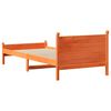 vidaXL Cama sem colch&atilde;o 75x190 cm madeira de pinho maci&ccedil;a castanho-mel