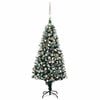 vidaXL &Aacute;rvore Natal artificial com LEDs e bolas e pinhas 180 cm