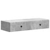 vidaXL Mesa Lateral de Parede Cinzento Cimento 87,5 x 34,5 x 17 cm