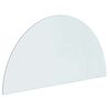 vidaXL Placa de Vidro para Lareira Transparente 1000 x 500 mm Vidro