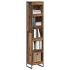 vidaXL Gabinete de Livros Madeira Antiga 80 x 30 x 155 cm