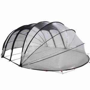 vidaXL Tenda de Piscina Domo Transparente 538 x 440 x 204 cm PVC