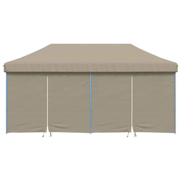 vidaXL Tenda Pop-up Cinzento-acastanhado 580 x 292 x 315 cm
