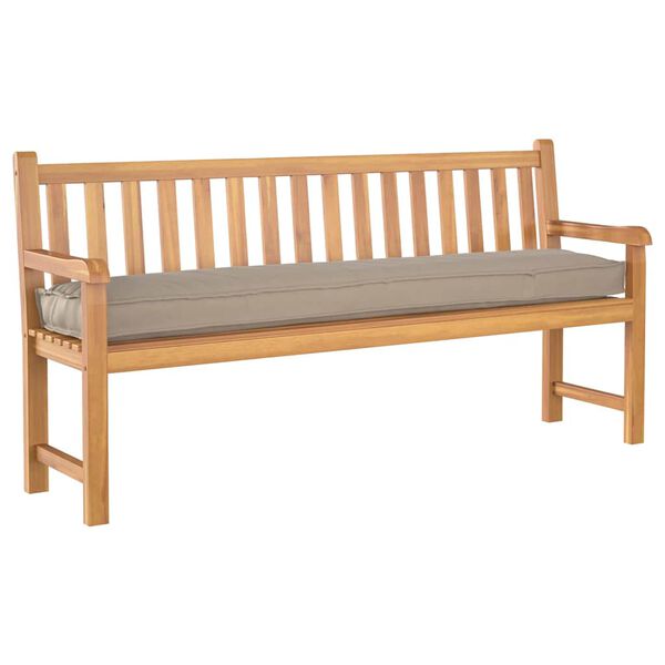 vidaXL Travesseiro de palete Cinzento-acastanhado 200 x 40 x 8 cm