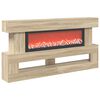 vidaXL Lareira el&eacute;trica Sonoma 150 x 21 x 77 cm Derivados de madeira