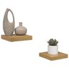 vidaXL Prateleira de Parede 2 pcs Castanho 23 x 23,5 x 4 cm