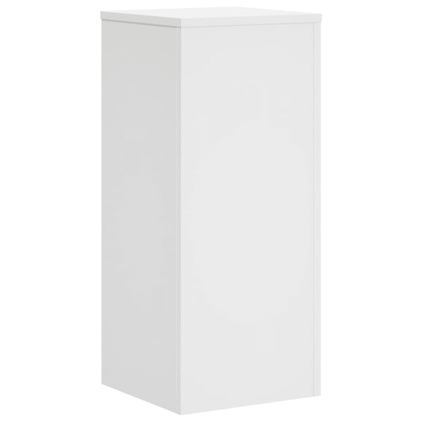 vidaXL Suportes p/ plantas 2 pcs 30x30x70 cm derivados madeira branco