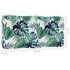 vidaXL Almofad&atilde;o para sof&aacute; de paletes 80x40x12 cm tecido padr&atilde;o folhas
