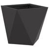 vidaXL Floreira Preto 30 x 30 x 30 cm A&ccedil;o