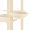 vidaXL &Aacute;rvore para gatos c/ postes arranhadores sisal 133 cm cor creme