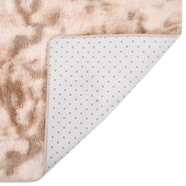 vidaXL Tapete shaggy 230x160 cm cor creme