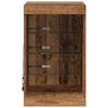 vidaXL Aparador LED Madeira antiga 41 x 37 x 67 cm Madeira processada