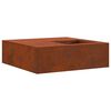 vidaXL Fire Pit Castanho 100 x 100 x 30 cm