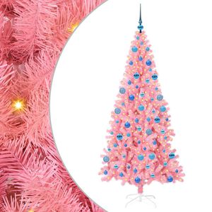vidaXL &Aacute;rvore de Natal Rosa 180 cm PVC