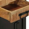 vidaXL Mesa de cabeceira 40x30x50 cm madeira maciça manga áspera