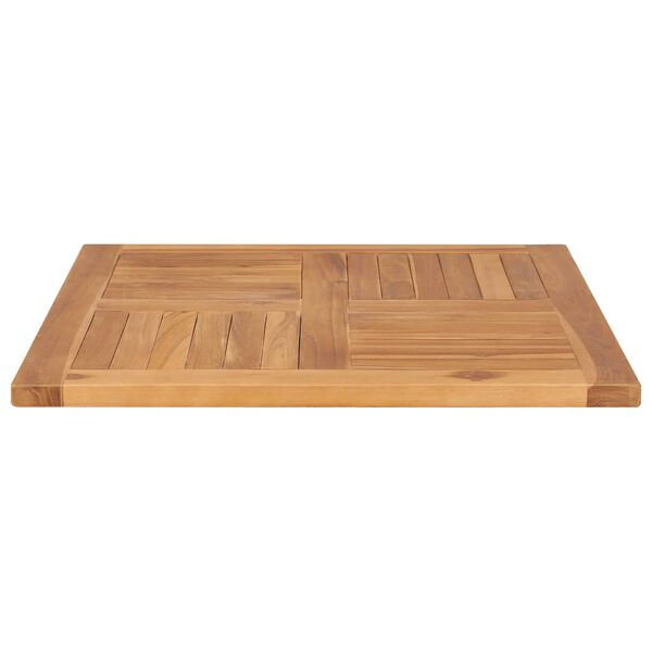 vidaXL Tampo de mesa 70x70x2,5 cm madeira de teca maci&ccedil;a