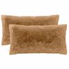 vidaXL Almofada HEERLEN 6 unid. Cinzento-acastanhado Fleece PV