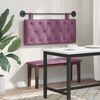 vidaXL Cabeceira Suspensa Roxo 110 x 55 x 7 cm Veludo