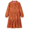 vidaXL Vestido para crian&ccedil;a cor conhaque 104