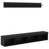 vidaXL Conjunto de Gabinete de Parede para TV 5 unid. Carvalho Preto