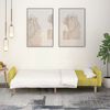 vidaXL Sof&aacute;-cama de 2 lugares tecido verde