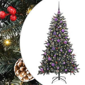 vidaXL &Aacute;rvore de Natal Artificial Verde 150 cm PVC, Pl&aacute;stico e A&ccedil;o