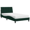 vidaXL Cama com colch&atilde;o Hanko 100x200 cm veludo verde-escuro