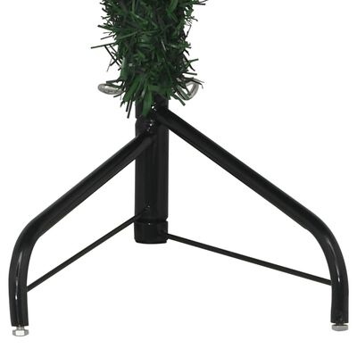 vidaXL Árvore de Natal artificial de canto 120 cm PVC verde