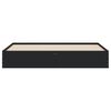 vidaXL Estrutura de cama c/ gavetas 160x200 cm derivados madeira preto