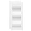 vidaXL Portas de arm&aacute;rio 2 pcs design de persiana 69x29,5 cm branco