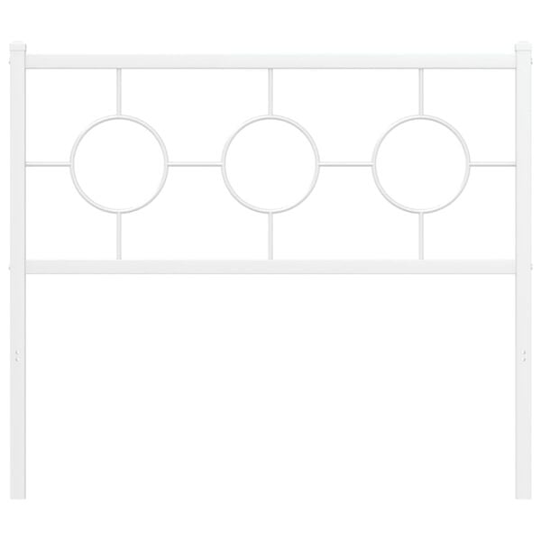 vidaXL Cabeceira de substitui&ccedil;&atilde;o 100 cm metal branco