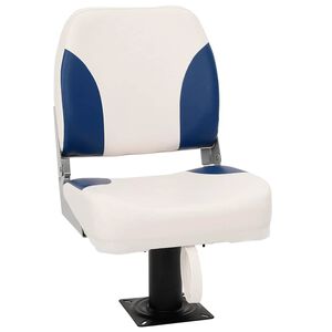 vidaXL Conjunto de 1 assento barco dobr&aacute;vel 41x36x48 cm azul e branco