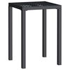 vidaXL Mesa de jardim 50x50x72 cm a&ccedil;o antracite