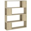 vidaXL Estante/divis&oacute;ria 100x24x124 cm cor carvalho sonoma