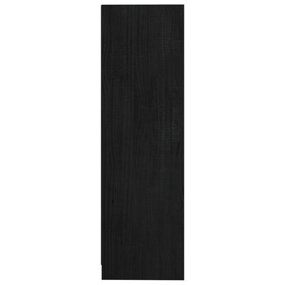 vidaXL Estante 70x33x110 cm madeira de pinho maciça preto