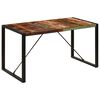 vidaXL Mesa de jantar 140x70x75 cm madeira recuperada maci&ccedil;a
