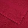 vidaXL Toalhas premium SOLUND 4 pcs 100x200 cm 600 gsm vermelho