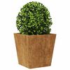 vidaXL Garden Planter 40x40x40 cm a&ccedil;o resistente &agrave;s intemp&eacute;ries