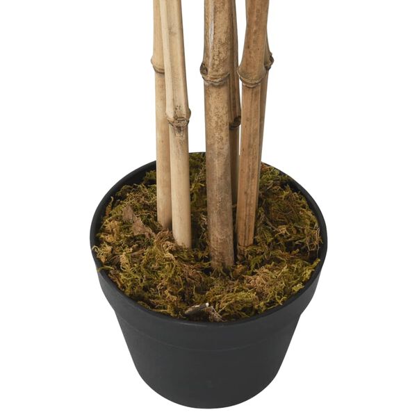 vidaXL Árvore de bambu artificial 552 folhas 120 cm verde